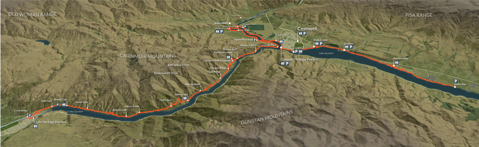 Lake Dunstan Trail Cycling And Walking Trail Central Otago